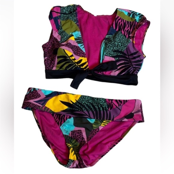 Bleu Rod Beattie Jungle book print 2 piece bikini / swimsuit Size 10 - Picture 1 of 9